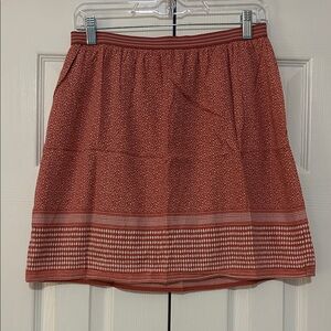 Old Navy Red Patterned Mini Skirt